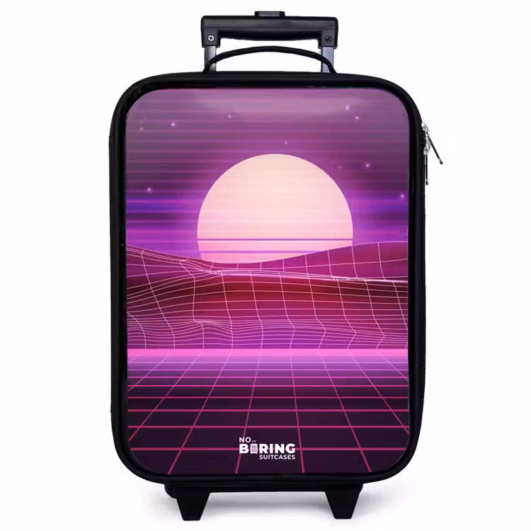 Valise enfant - Grille de paysage avec soleil — 1