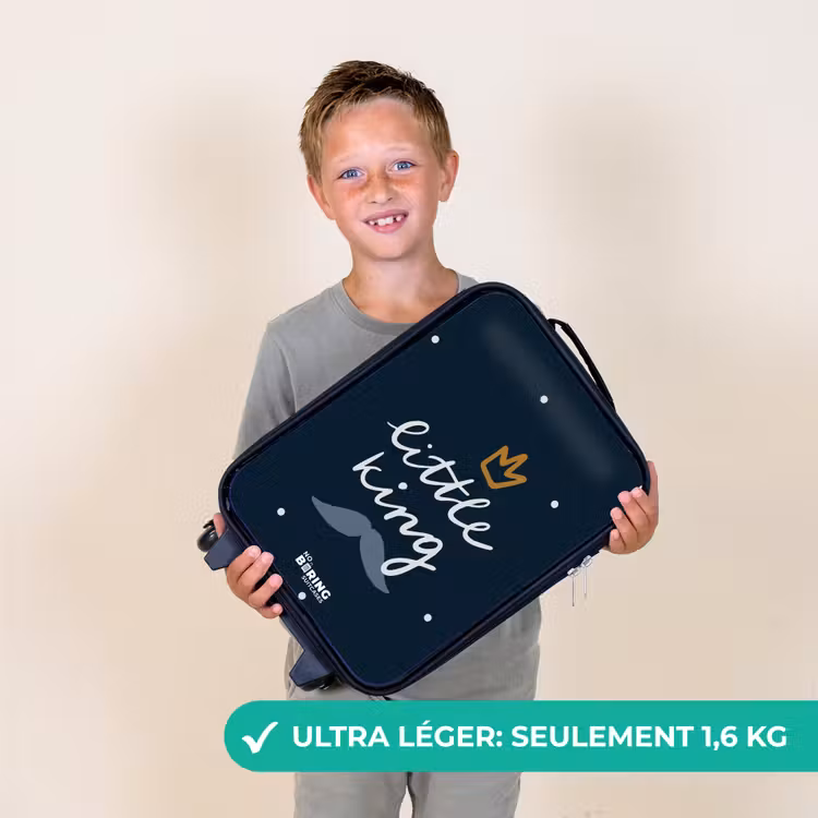 Valise enfant - Petit roi à pois — 2