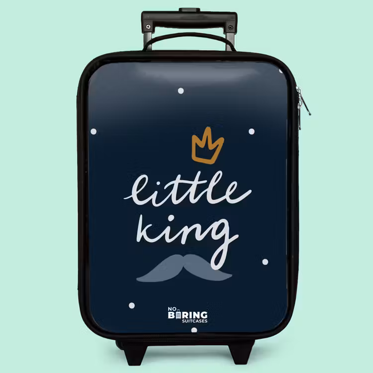 Valise enfant - Petit roi à pois — 3
