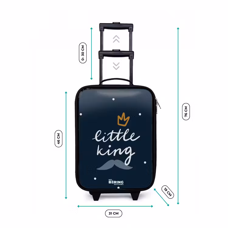 Valise enfant - Petit roi à pois — 7