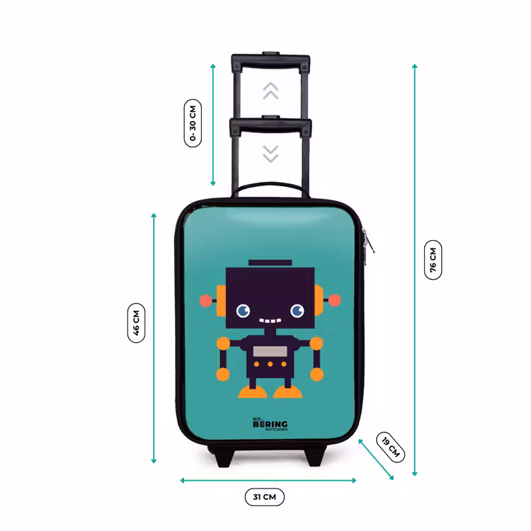 Valise enfant - Robot vert — 7