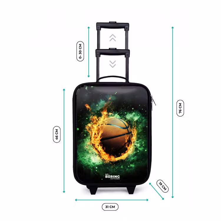Valise enfant - Noir - Basket-ball en flammes et énergie explosive — 7