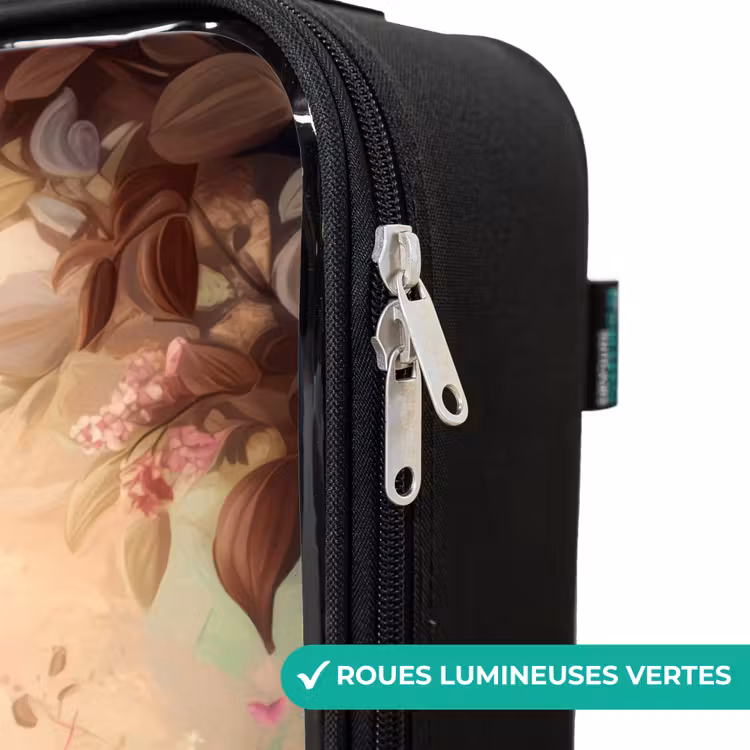 Valise enfant - Noir - Cheval avec papillons dans un jardin de fleurs — 6