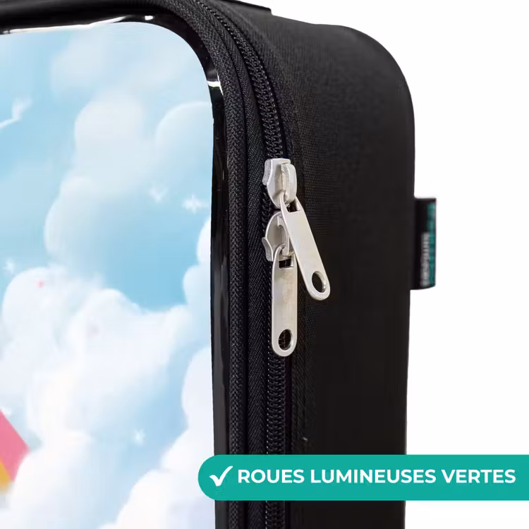 Valise enfant - Noir - Princesse et dino dans un monde coloré — 6