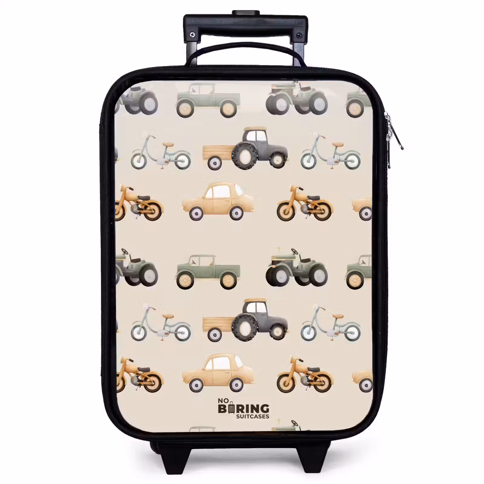 Valise enfant - Noir - Motif de véhicule rétro — 1