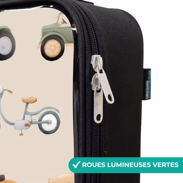 Valise enfant - Noir - Motif de véhicule rétro — 6