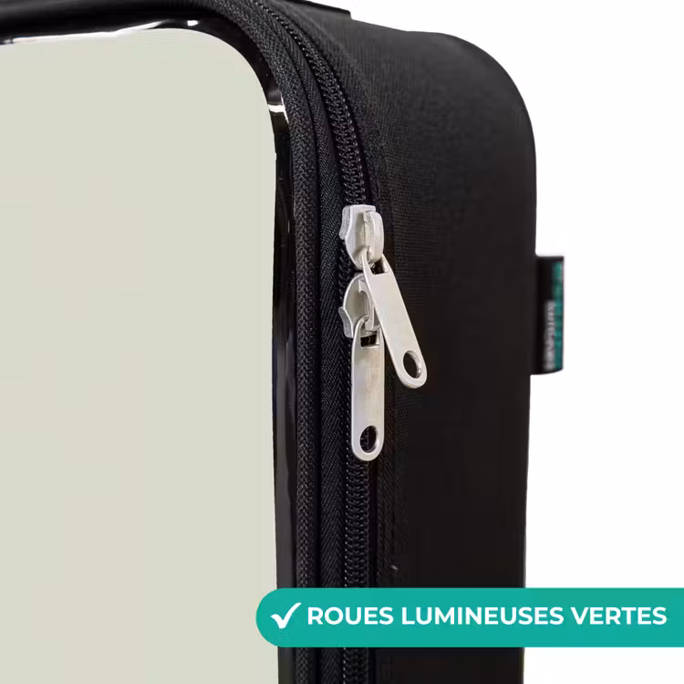 Valise enfant - Noir - Princesse avec un diadème - Vert — 6