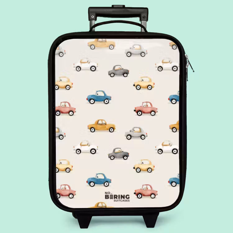 Valise enfant - Noir - Voitures rétro colorées — 3