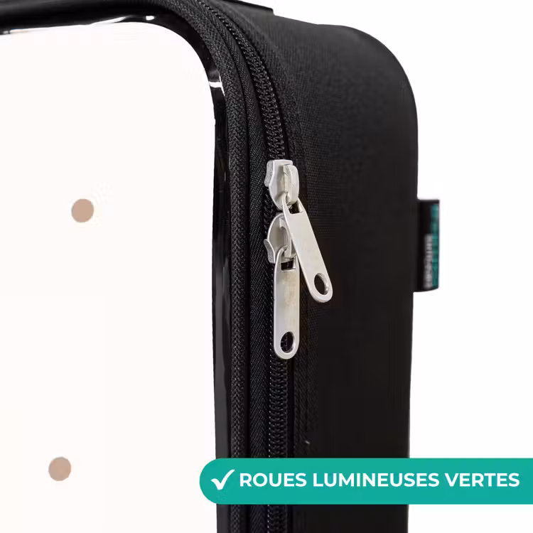 Valise enfant - Noir - Ballerine princesse à pois beige — 6