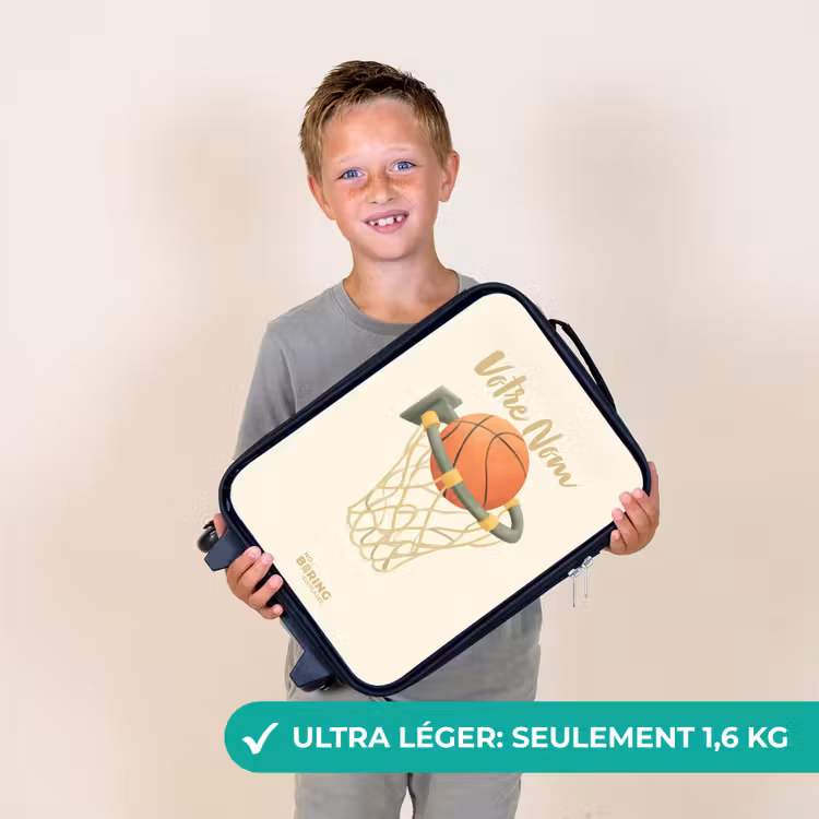 Valise enfant - Noir - Basket-ball dans des couleurs neutres — 2