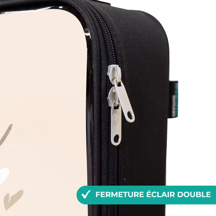 Valise enfant - Noir - Football aux couleurs beige et pastel — 6