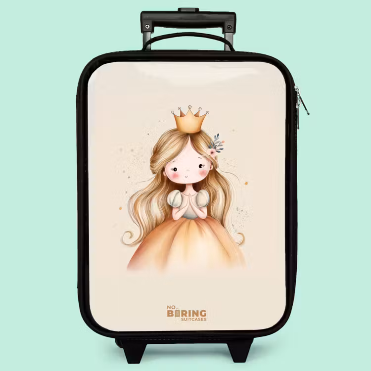 Valise enfant - Noir - Princesse dans les tons dorés — 3