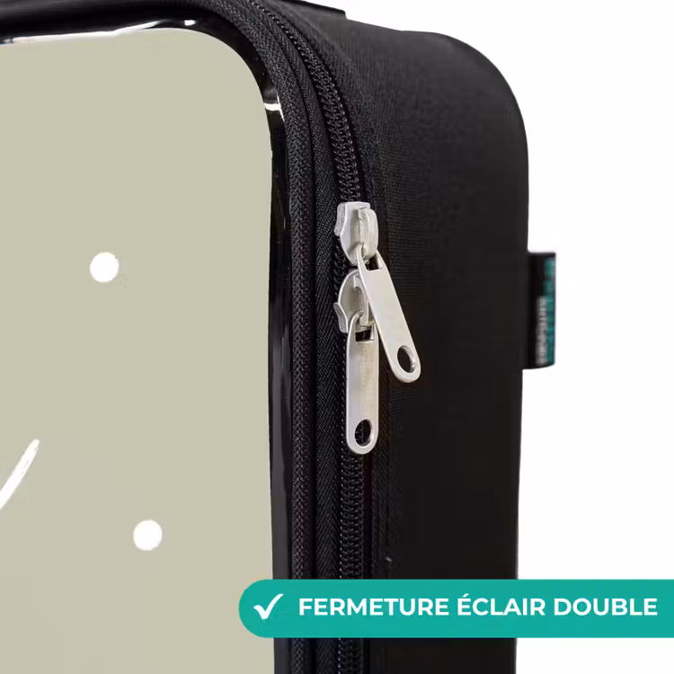 Valise enfant - Noir - Un ours brun lisant un livre - Vert — 6