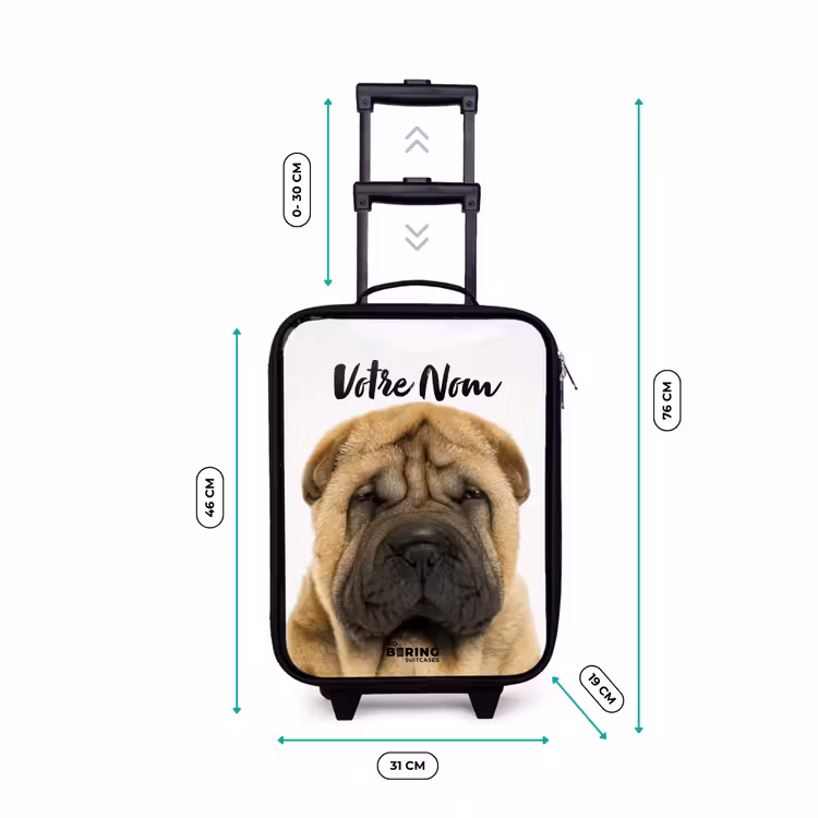 Valise enfant - Chien à la tête en colère — 7