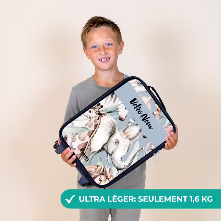 Valise enfant - La jungle en couleurs claires — 2