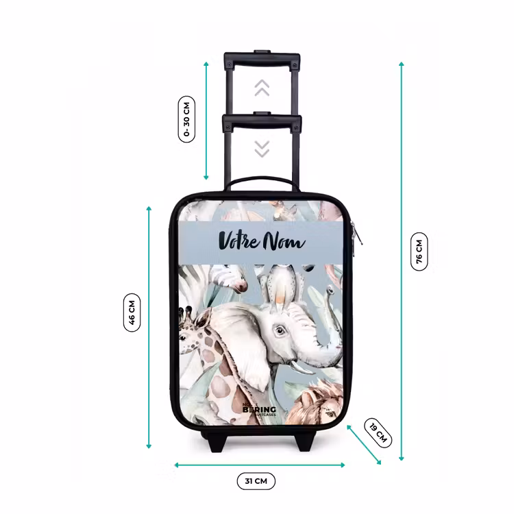 Valise enfant - La jungle en couleurs claires — 7