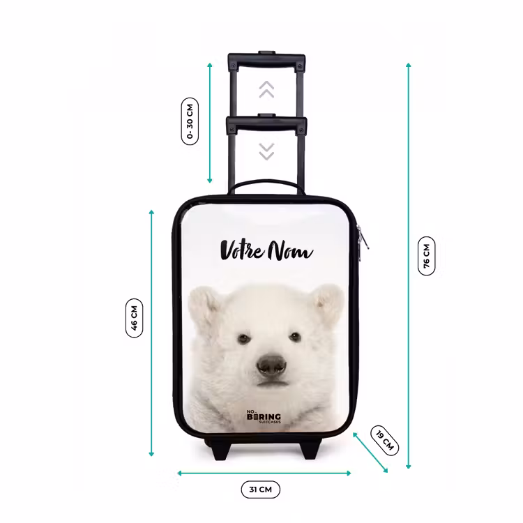 Valise enfant - Ours polaire mignon — 7