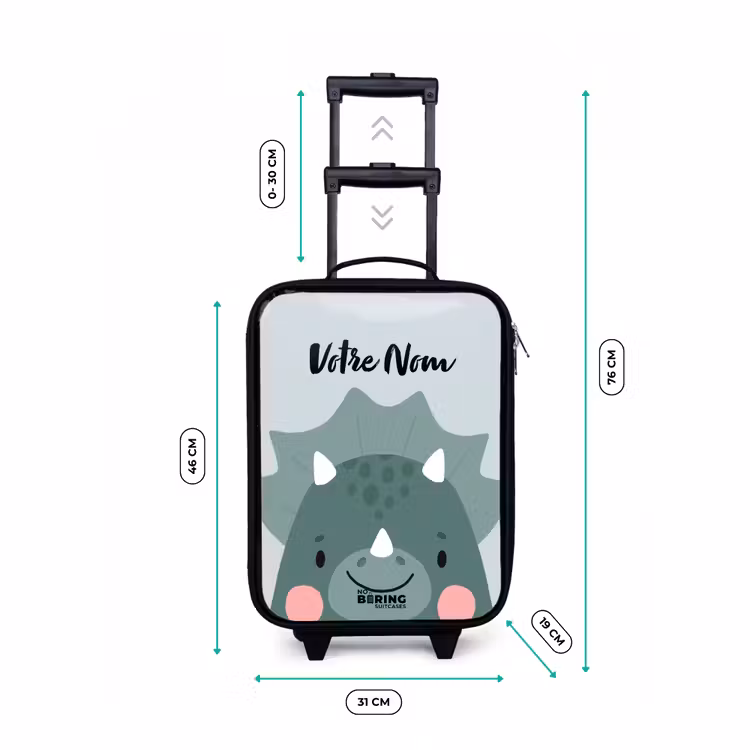 Valise enfant - Noir - Tigo triceratops — 7