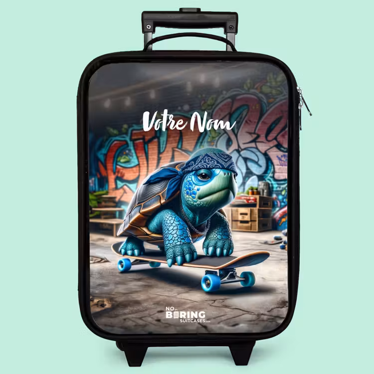 Valise enfant - Tortue patineuse — 3