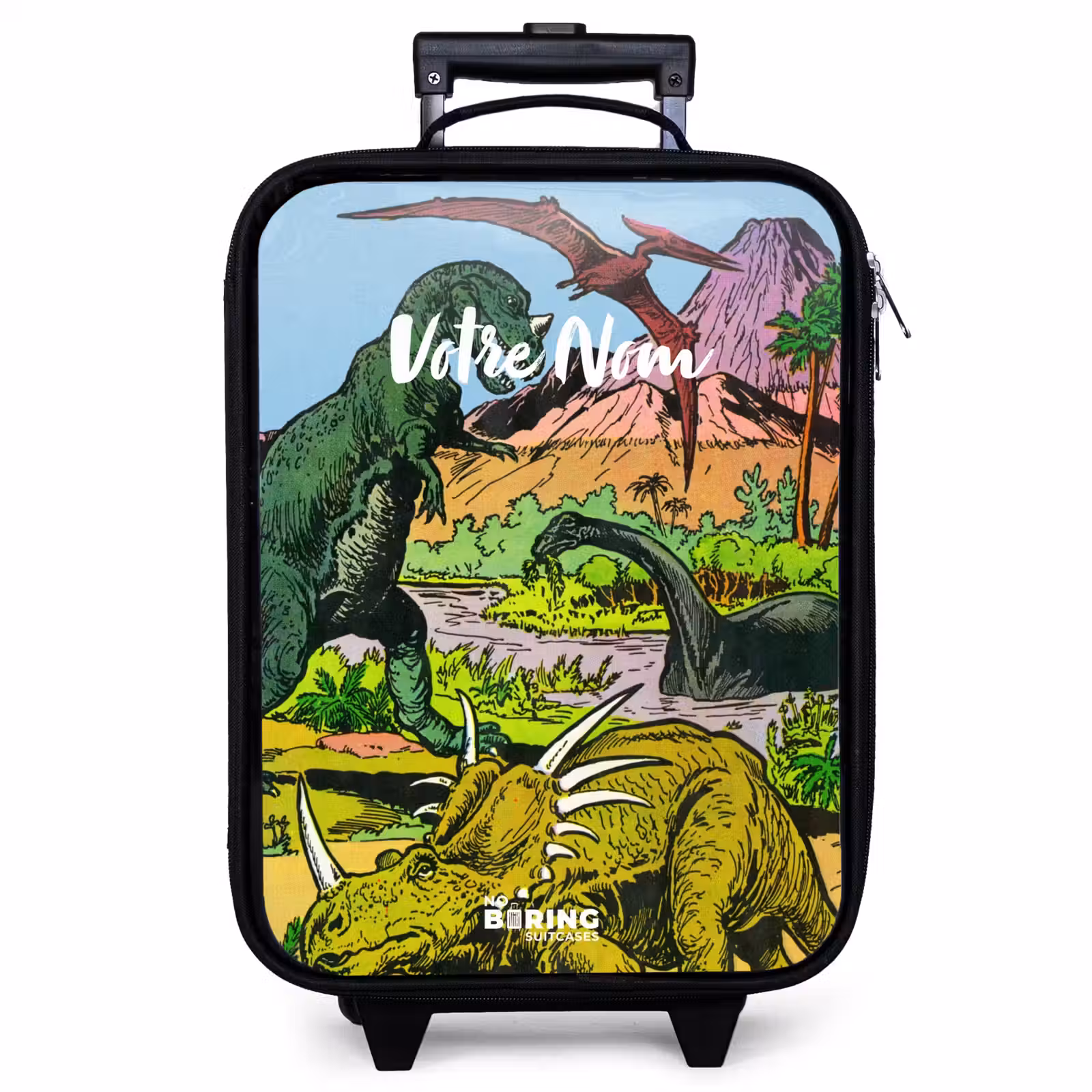 Valise enfant - Noir - Fête au pays des dinosaures — 1