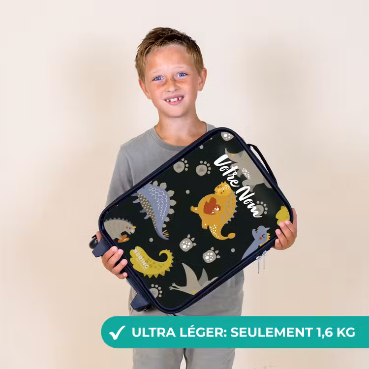 Valise enfant - Noir - Aimer les dinosaures — 2