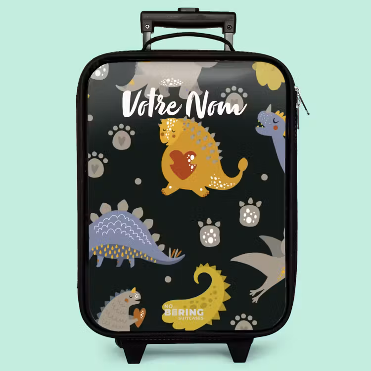 Valise enfant - Noir - Aimer les dinosaures — 3
