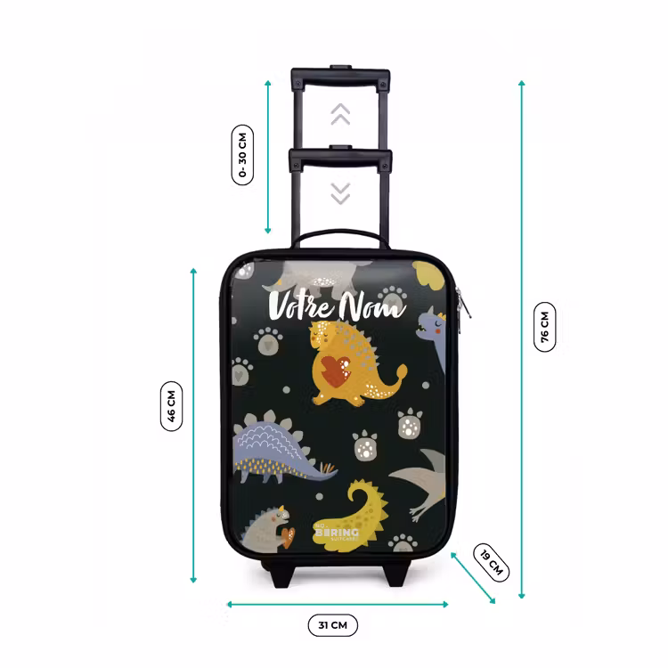 Valise enfant - Noir - Aimer les dinosaures — 7