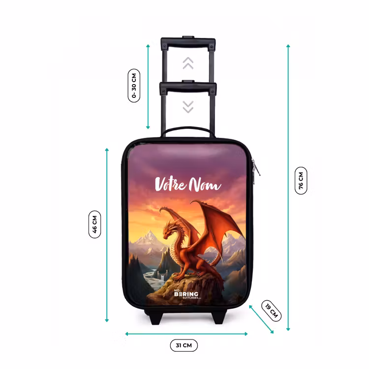 Valise enfant - Dragon géant rouge — 7