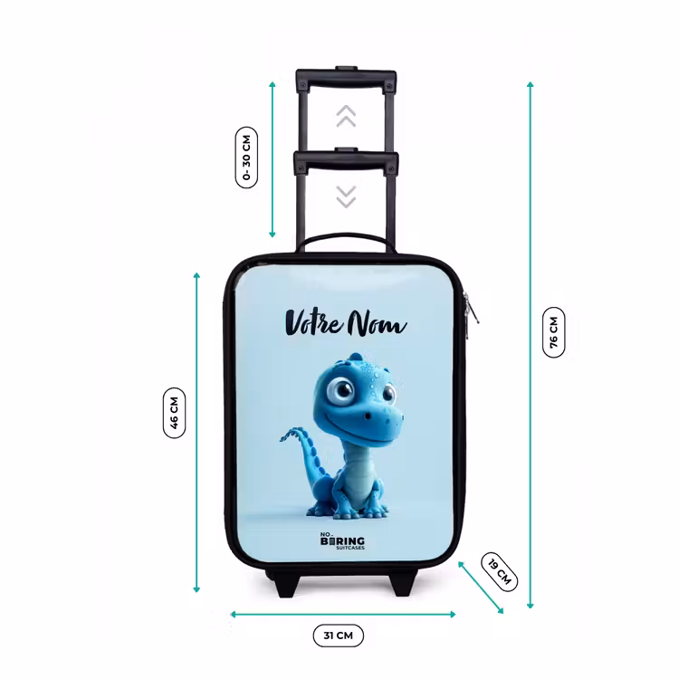Valise enfant - Noir - Joyeux Bronto — 7