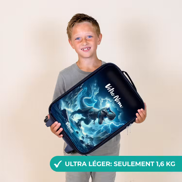 Valise enfant - Noir - Thunderclap dino — 2