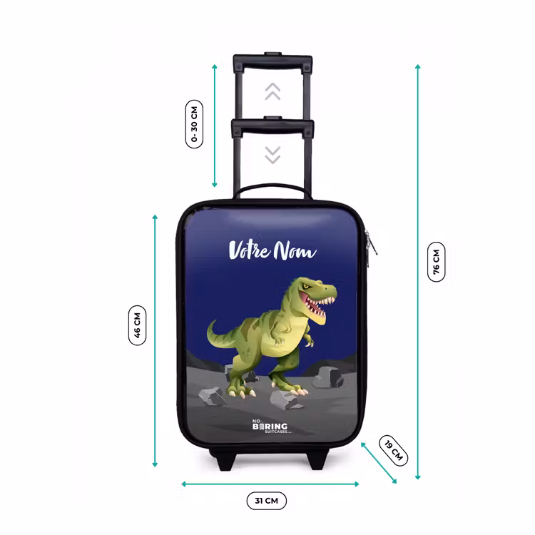 Valise enfant - Noir - Tjibbe T-Rex — 7