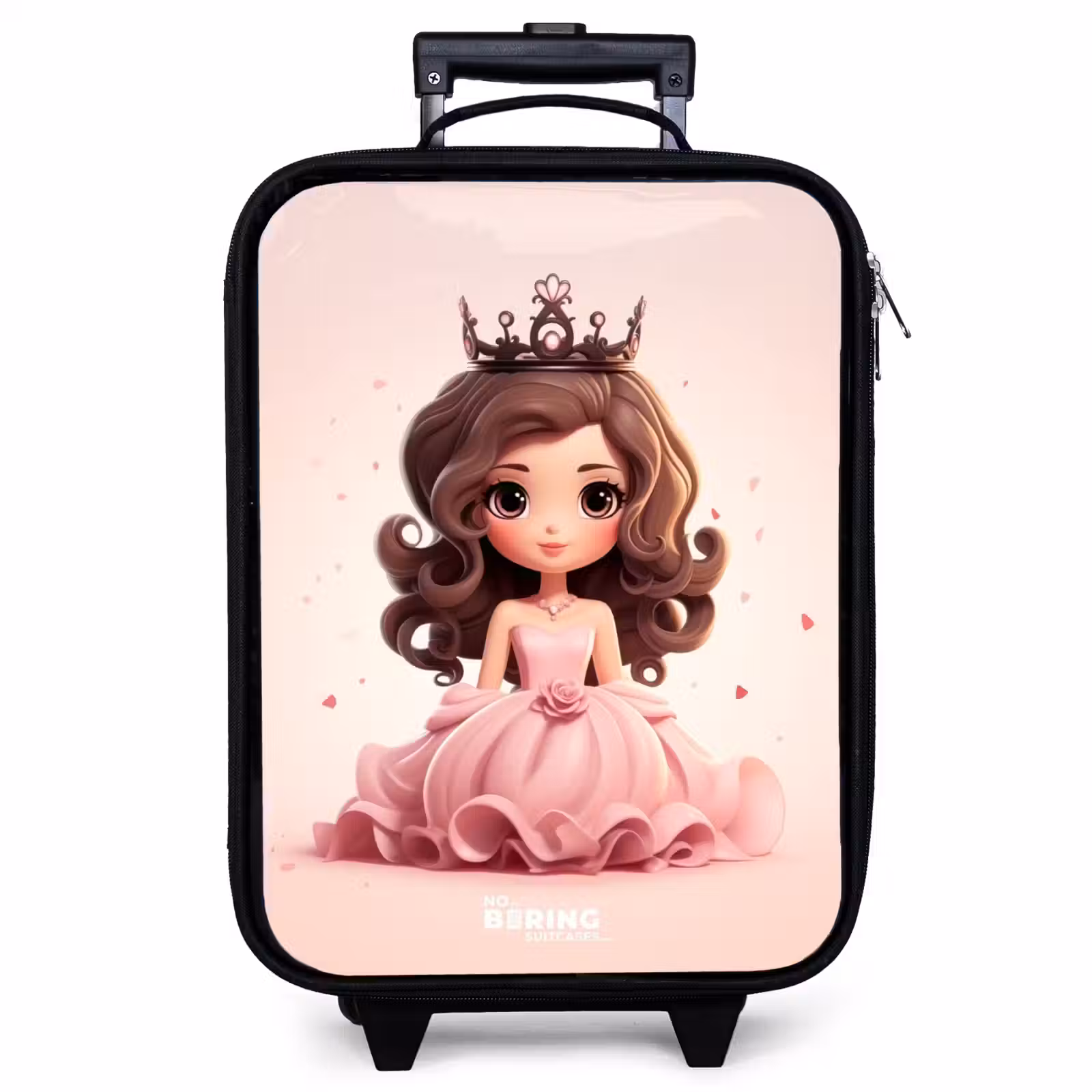 Valise enfant - Princesse en robe rose avec couronne — 1