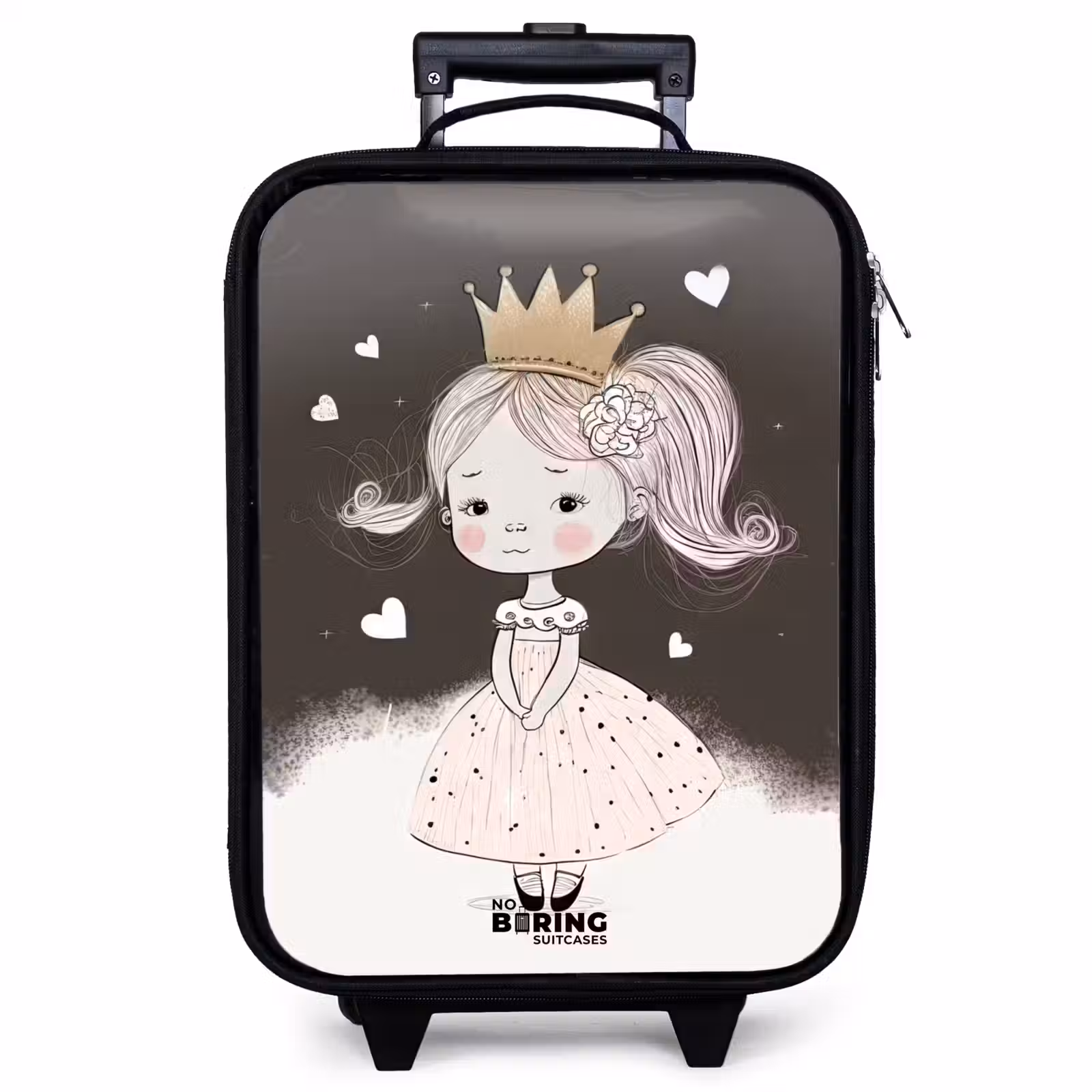 Valise enfant - Princesse timide avec une fleur — 1