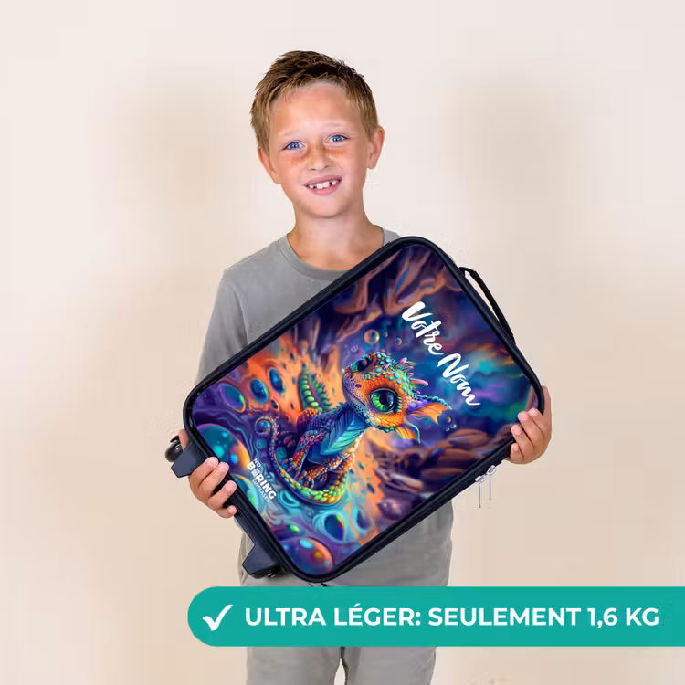 Valise enfant - Dragon saphir orné — 2