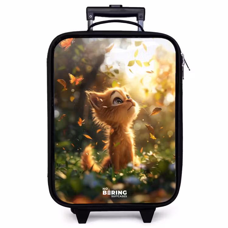 Valise enfant - Noir - Henry chaton d'automne — 1