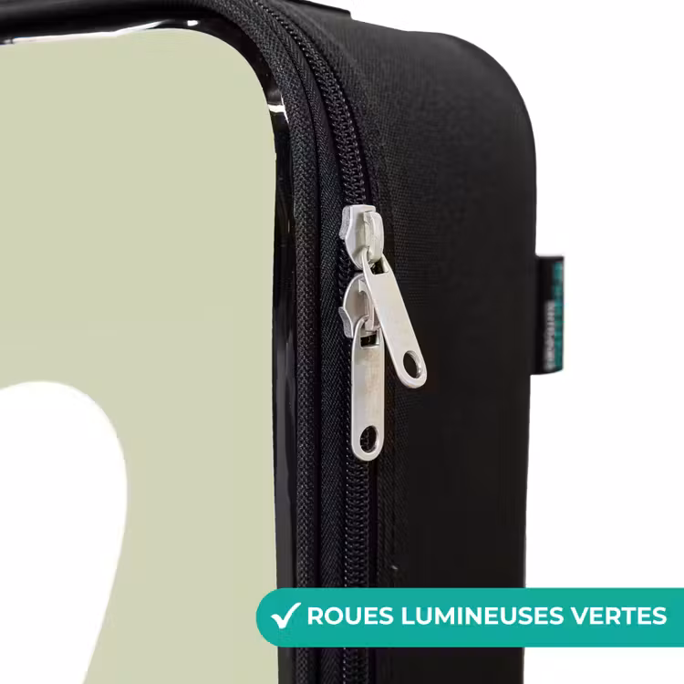 Valise enfant - Noir - Lièvre hippie — 3