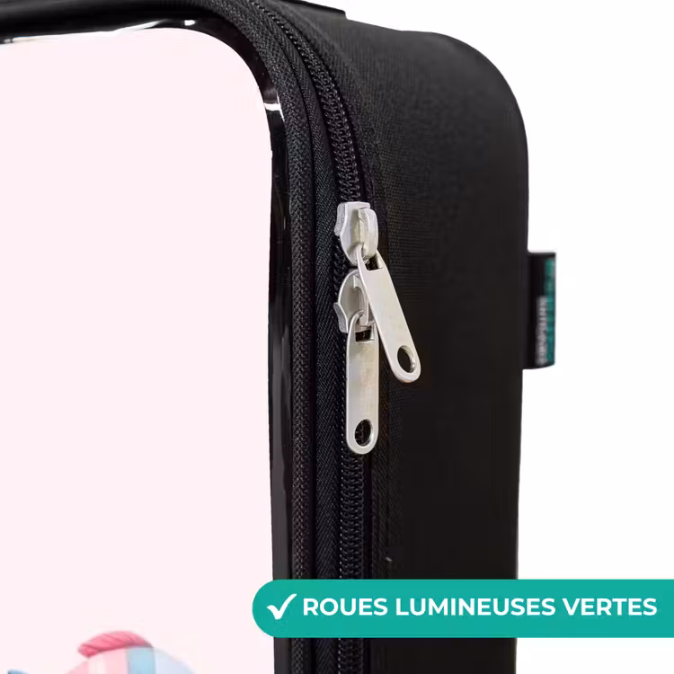 Valise enfant - Noir - Nageoires violettes — 6