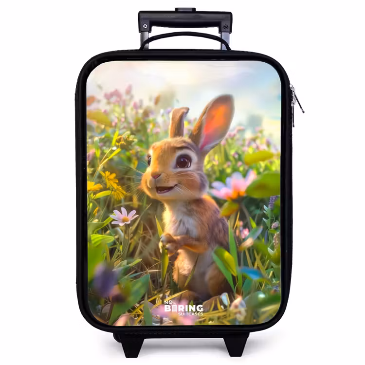 Valise enfant - Noir - Petit lapin — 1