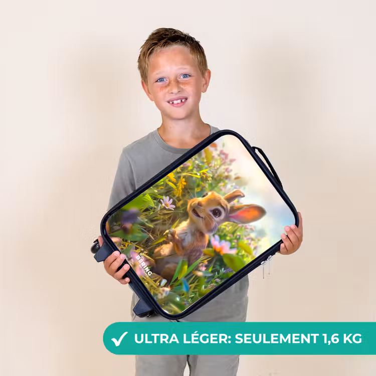Valise enfant - Noir - Petit lapin — 2