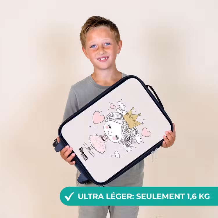 Valise enfant - Petite princesse avec des cœurs — 2