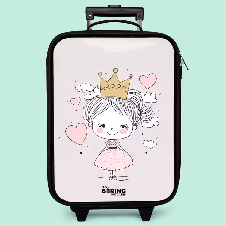 Valise enfant - Petite princesse avec des cœurs — 3