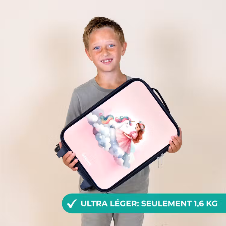 Valise enfant - Princesse et licorne sur un nuage — 2