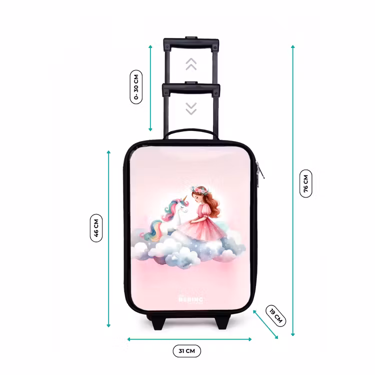 Valise enfant - Princesse et licorne sur un nuage — 7