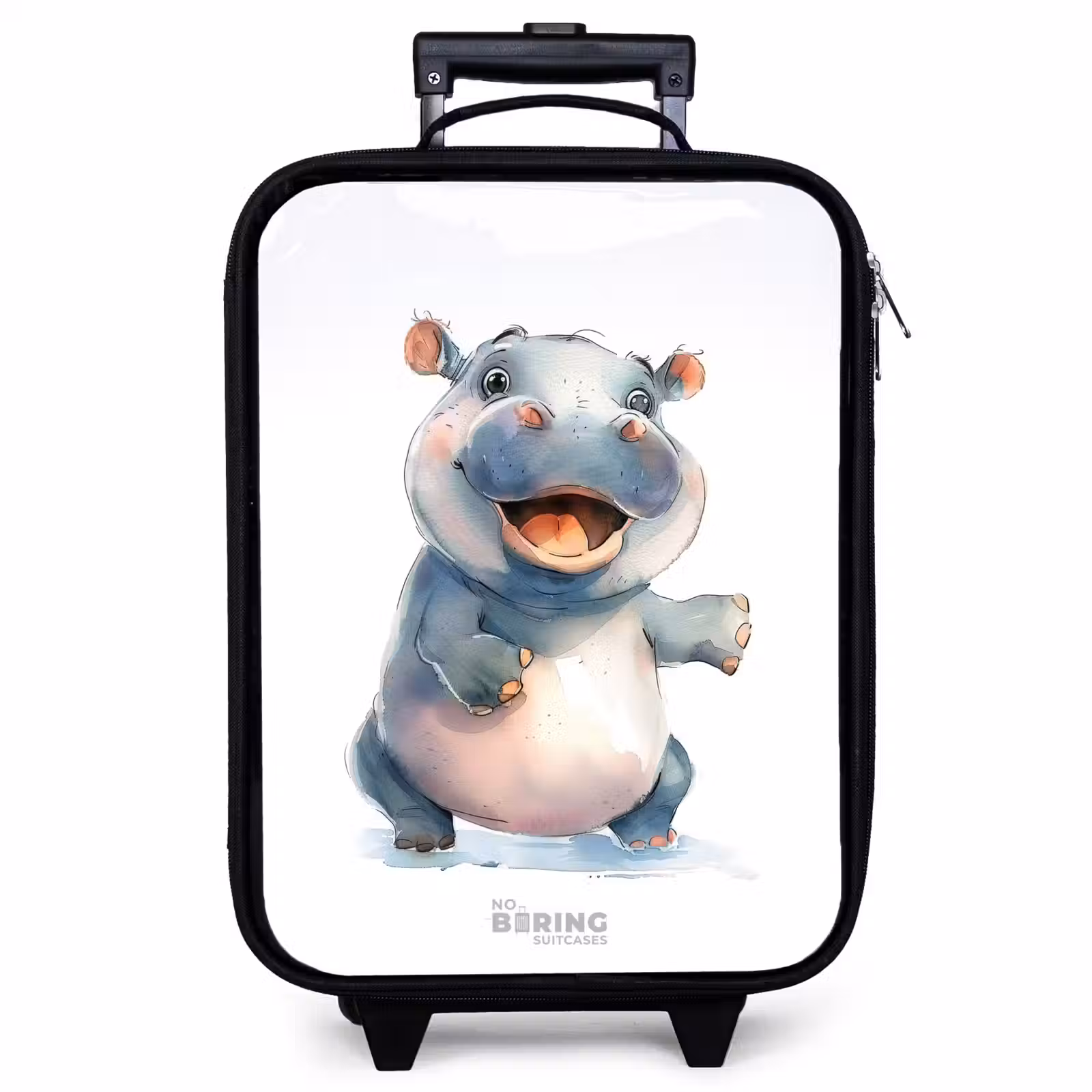 Valise enfant - Noir - Bébé hippopotame — 1