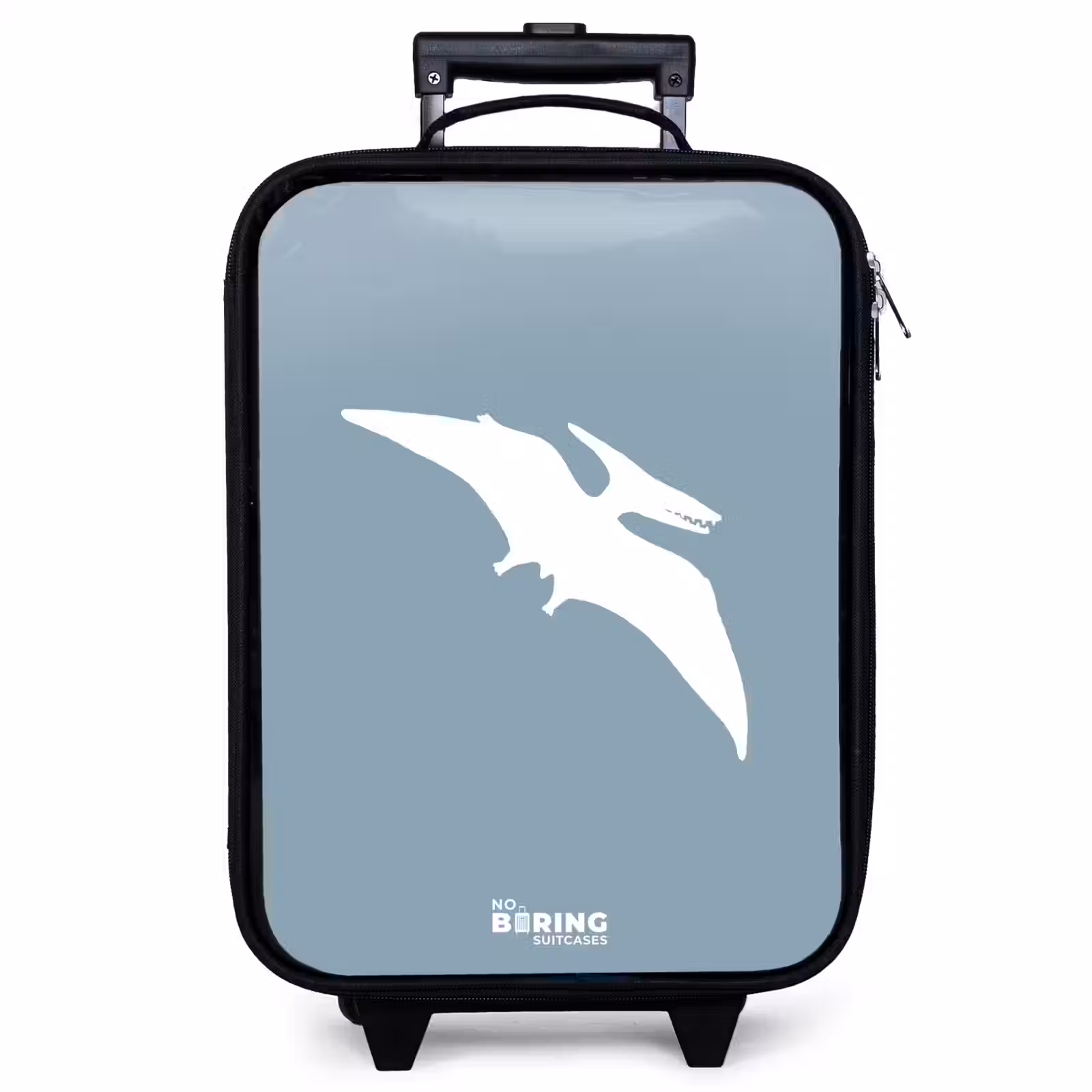 Valise enfant - Noir - Bleu avec dino Pteranodon — 1