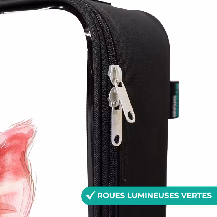 Valise enfant - Noir - Bébé cochon rose — 6