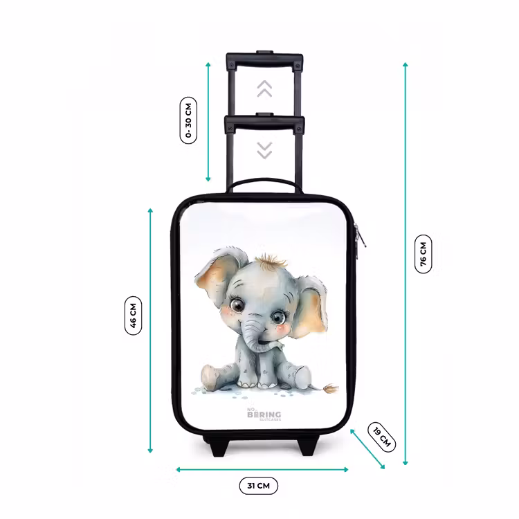 Valise enfant - Noir - Bébé éléphant — 7