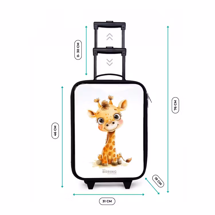 Valise enfant - Noir - Bébé girafe — 7