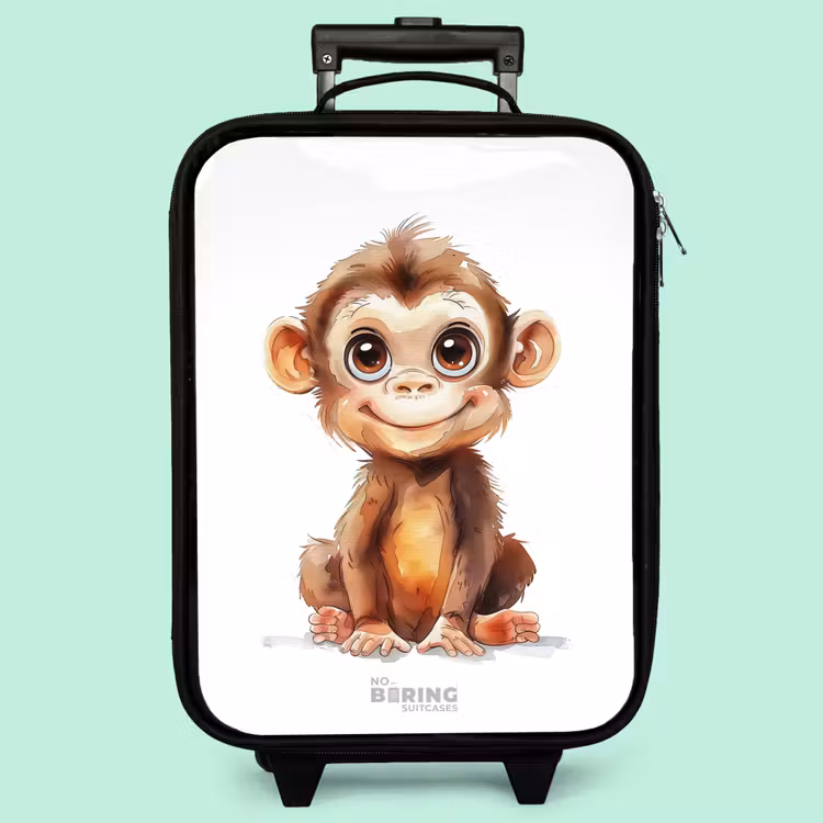 Valise enfant - Noir - Bébé singe — 3