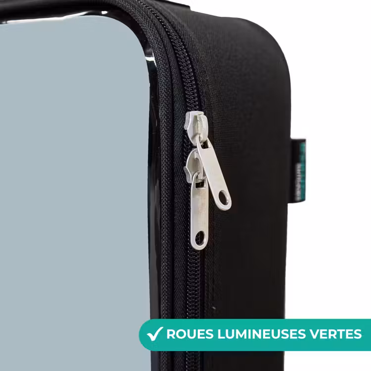 Valise enfant - Noir - Bleu avec dino Brachiosaurus — 6